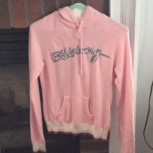 Pink billabong sweatshirt/hoodie